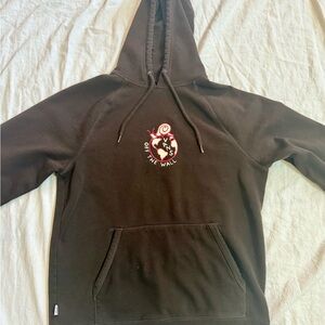 Vans Versa Hoodie Snail Earth Graphic Brown Pullover Medium Skateboarding 2021